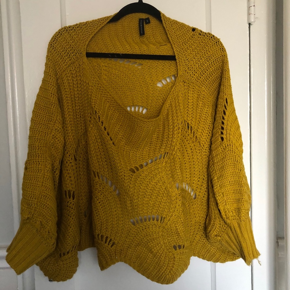 Cute Boho Knit Crop Sweater.